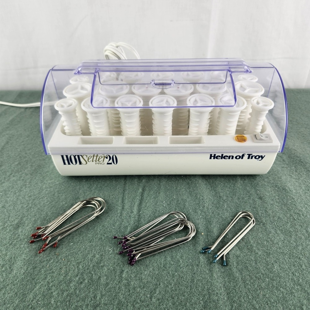 Helen Of Troy Hot Setter Pro 20 Roller Set Clips - Model 1321 - Tested And Works